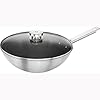 Zwilling joy plus 12 inch stainless steel nonstick wok with lid  urban country home decor