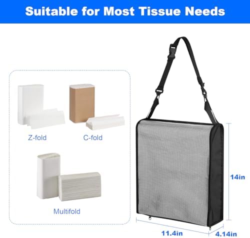 Hanging Camping Paper Towel Holder with Adjustable Strap