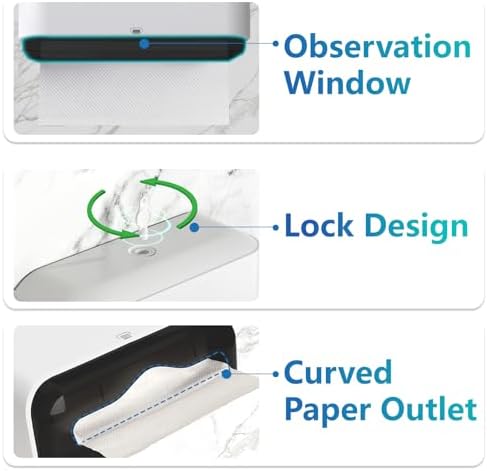 Compact Multi-fold Wall-Mounted Clinical Hand Towel Dispenser