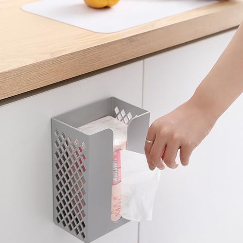 Hemoton Wall-Mounted Tissue Holder No Punch Dispenser for Bathroom Beyond