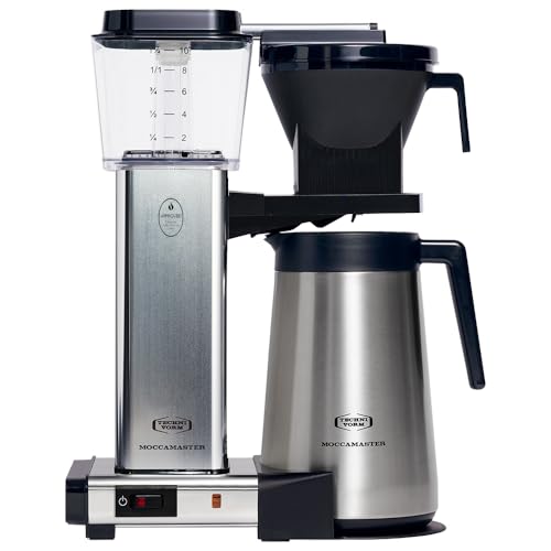 Moccamaster KBGT Thermoskanne,Kaffeemaschine Filter, Filterkaffeemaschine, Thermos, Polished, 1.25L