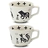   Ceramic-Coffee-Mug-12-oz-Novelty-Unique-Teacup-with-Large-Handle-Stoneware-Cup-for-Tea-Mocha-Latte-Cappuccino-Espresso-Set-of-2-Fox-and-Bear