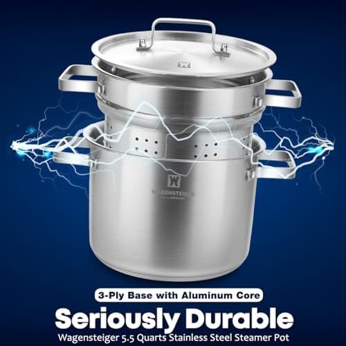Versatile stainless steel steamer pot