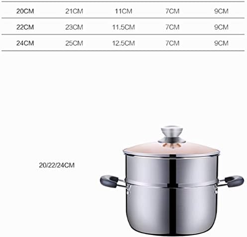 Steamer stainless steel twolayer pot home kitchen
