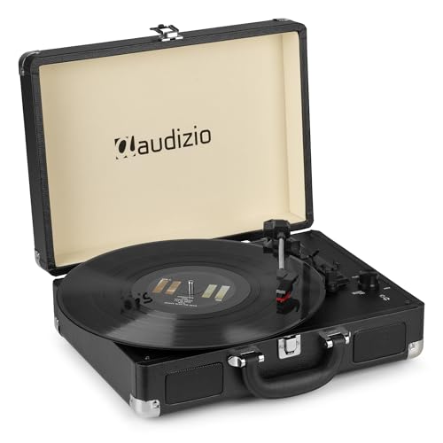 Audizio RP114BK Platine Vinyle Rétro avec Haut-Parleurs Intégrés – Noire, Lecture 33/45 & 78 Tours, Fonction de Numération pour Ordinateur, Idéal pour Écouter Vos Anciens Vinyles Préférés - Les Beatles, Paul McCartney, John Lennon, RIngo Starr, George Harrison Audizio RP114BK Platine Vinyle Rétro avec Haut-Parleurs Intégrés - Noire, Lecture 33/45 & 78 Tours, Fonction de Numération pour Ordinateur, Idéal pour Écouter Vos Anciens Vinyles Préférés