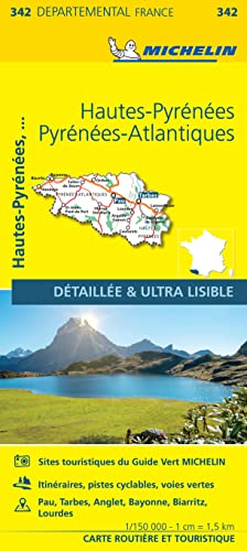 Carte Départementale Hautes-Pyrénées, Pyrénées Atlantiques
