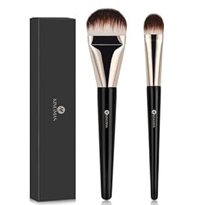 KINGMAS 2Pcs Flat Foundation Brush,...