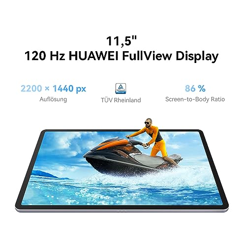 HUAWEI MatePad 11,5 Zoll Tablet, 2K FullView Display, WiFi 6, 6GB+128GB, 7700 mAh Akku, 6,85 mm dünnes Unibody-Metallgehäuse, grau – Bild 3