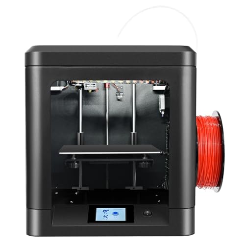 Fafeicy Tragbarer 3D-Drucker, ZD-2000 24-V-Chinesisch/Englisch-Bildschirm Metallplattengehäuse XY Linea-Druckmaschine, USB-WLAN-Druckanschluss(EU Plug 220V -Schwarz + Schwarz), 3D Drucker – Bild 4