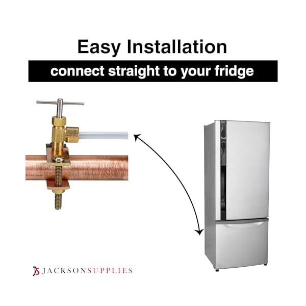   Ice-Maker-Supply-Line-and-Humidifier-Installation-Kit-for-Refrigerators-Freezers-14-x-25-Poly-Tubing-Includes-Quick-Connect-Saddle-Valve-Compression-Fittings-and-Adapters