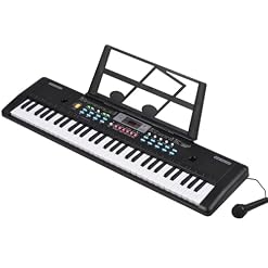 Orgue Électronique 61 Touches Piano Électrique Microphone Musique Numérique Clavier Électronique Piano Haut-parleurs Stéréo Doubles Intégrés - Les Beatles, Paul McCartney, John Lennon, RIngo Starr, George Harrison