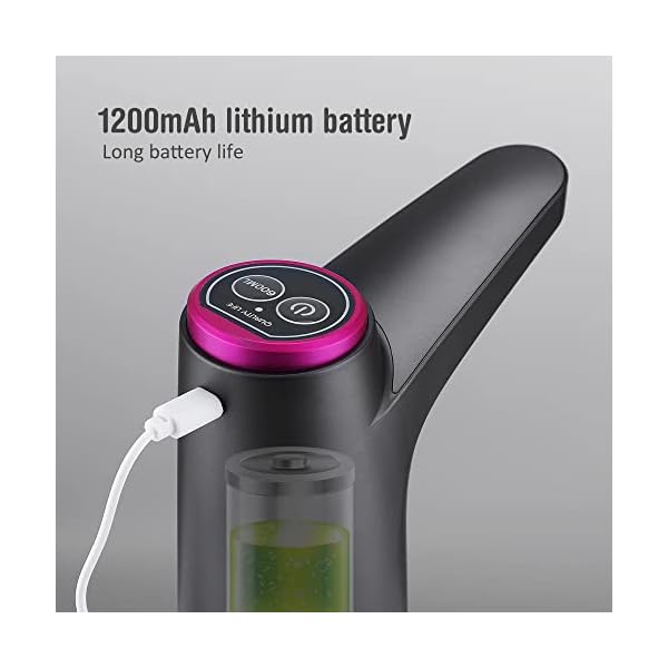   Water-Bottle-DispenserAutomatic-Drinking-Water-PumpWater-Jug-Dispenser-Smart-USB-Portable-Water-Bottle-Pump-with-USB-Electric-Charging-and-Automatic-Off-Switch-Black