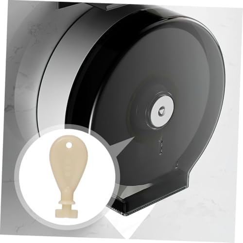 FELTECHELECTR Commercial Toilet Paper Dispenser Key Sturdy Plastic Design Modern Effortless Use