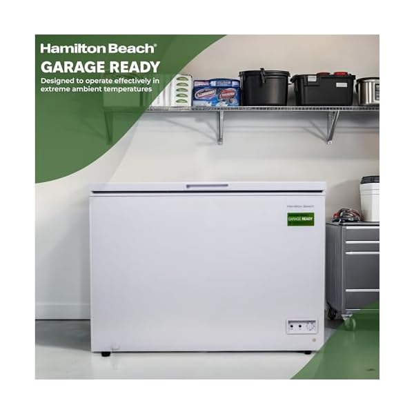   Hamilton-Beach-HBFRF1006-Chest-Freezer-Adjustable-Thermostat-Removable-Vinyl-Coated-Wire-Basket-Easy-Defrost-Drain-10-Cubic-Feet-10-cu-ft-White-pack-of-1