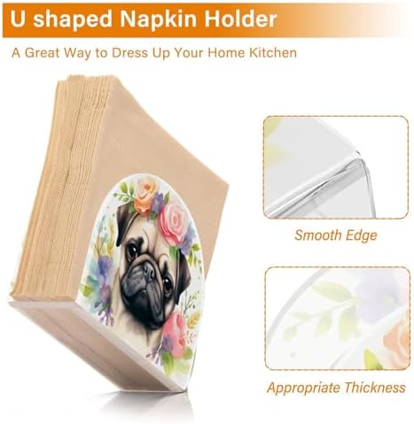 Cozy Pug Napkin Holder