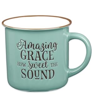   Christian-Art-Gifts-Mint-Green-Camp-Style-Ceramic-Coffee-Mug--13-oz-Microwave-and-Dishwasher-Safe-Novelty-Drinkware-Inspirational-Scripture-Coffee-and-Tea-Mug-with-Worship-Hymn-Song-Amazing-Grace