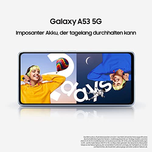 Samsung Galaxy A53 5G Enterprise Edition, 6,5 Zoll Android Smartphone, 128 GB, 5.000 mAh Akku, Business Handy, Smartphone ohne Vertrag, Awesome Black – Bild 7