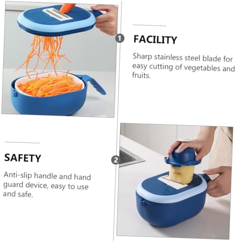ABOOFAN Multi-Functional Veggie Slicer Cutter Grater Dicer Egg Separator