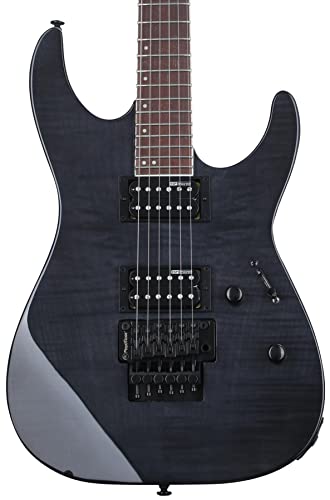 LTD M-200FM See Thru Black – Guitare Électrique - Les Beatles, Paul McCartney, John Lennon, RIngo Starr, George Harrison LTD M-200FM See Thru Black - Guitare Électrique