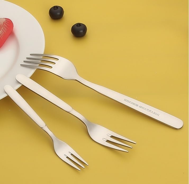 GOODJAYVEN 5 Piece Set of 316 Stainless Steel Forks