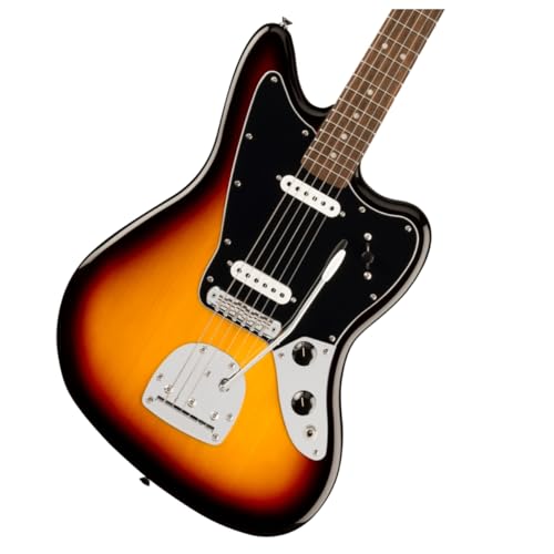 Squier Affinity Jaguar LRL 3TS 3-Color Sunburst – Guitare Électrique - Les Beatles, Paul McCartney, John Lennon, RIngo Starr, George Harrison Squier Affinity Jaguar LRL 3TS 3-Color Sunburst - Guitare Électrique