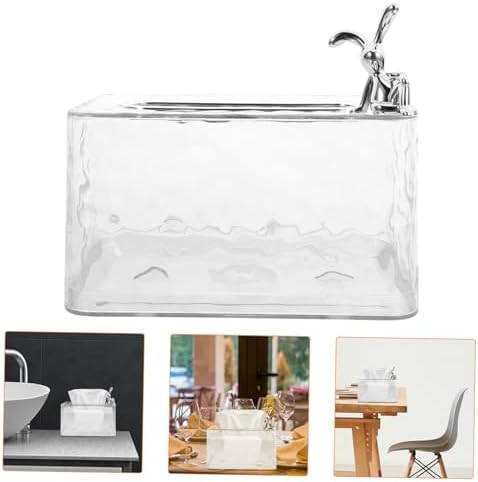 Stylish Clear Plastic Napkin Dispenser Box
