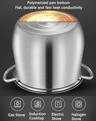 Stainless Steel Seafood Steamer Pot - Multi-Functional Durable
