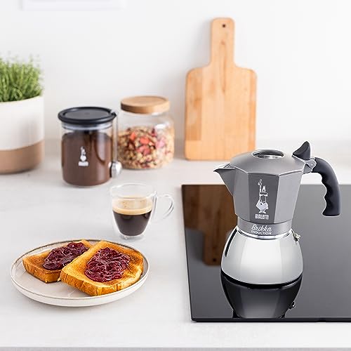 Bialetti-Brikka-Induction-Coffee-Maker-4-Cup-170ml-Espresso-Bar-Style-Suitable-for-All-Types-of-Cookers-Stylish-Design-Silver Bialetti Brikka Induction Coffee Maker 4 Cup 170ml Espresso Bar Style Suitable for All Types of Cookers Stylish Design Silver
