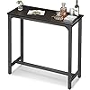ODK 39 inch Bar Table Bar Height Pub Table Counter Height Bar Table Rectangular High Top Kitchen Dining Counter Tables with Sturdy Legs Easy to Clean Top Indoor use Black
