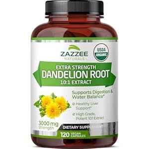 Zazzee USDA Organic Dandelion Root ...