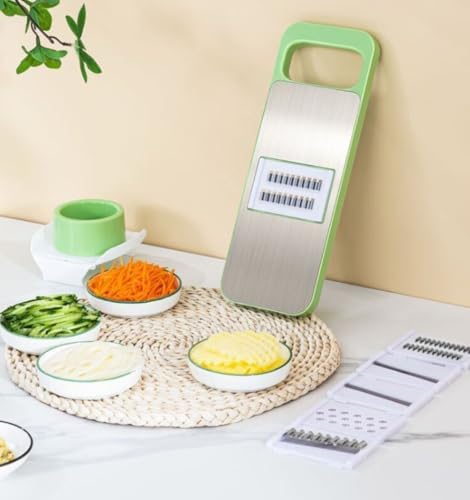 Multi-Function Mandoline Slicer with Protective Hand Guard