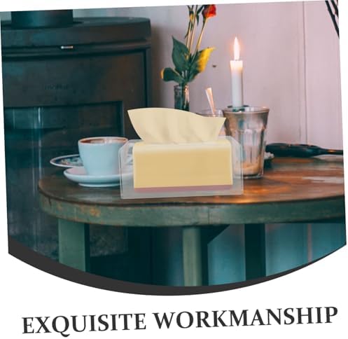 Acrylic Tissue Box Holder Unique Design for Home Kitchen
