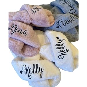 Personalized Fluffy Slippers –...