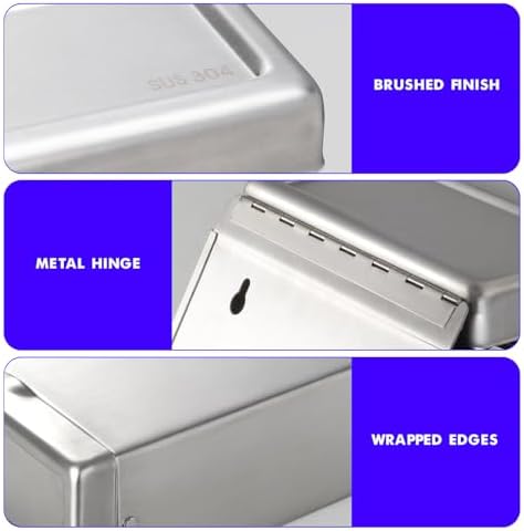 Premium Gorlary Wall-Mounted Dispenser for Papers Napkins Commercial Use