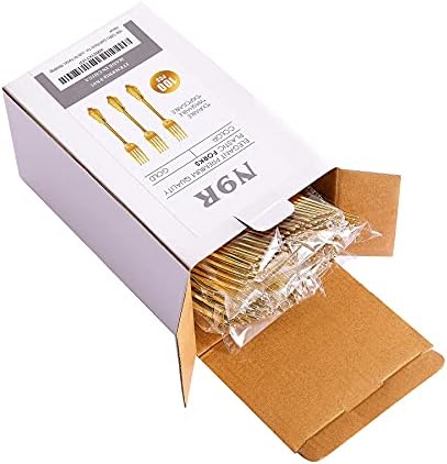 Wow Gold Plastic Forks for Parties and Weddings