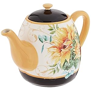   Certified-International-Sunflower-Fields-40-oz-Teapot-Multi-Colored