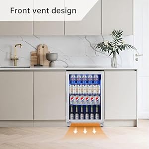   Weili-20-Inch-Built-in-Beverage-Refrigerator-with-Lock-Under-Counter-or-Freestanding-120-Can-Soda-Beer-Drink-Cooler-Fridge-with-Stainless-Steel-and-Glass-Door