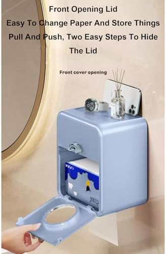 Space-Saving Wall-Mounted Bathroom Tissue Holder