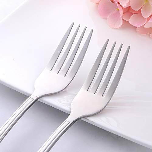 BUYUSE 78 Inch Dinner Fork Set 12 Piece Stainless Steel