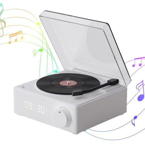 Portable Suitcase Vinyl Player, Vinyl Record Player Speakers, Wireless Record Player Speaker with Alarm Clock, Smart Turntable Speakers for Beach, Biking, Garage, Yard, Bedroom - Les Beatles, Paul McCartney, John Lennon, RIngo Starr, George Harrison Portable Suitcase Vinyl Player, Vinyl Record Player Speakers, Wireless Record Player Speaker with Alarm Clock, Smart Turntable Speakers for Beach, Biking, Garage, Yard, Bedroom