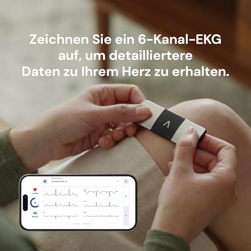 AliveCor KardiaMobile 6L - Smartphone-kompatibler 6-Messungen-EKG-Monitor - erkennt Vorhofflimmern in nur 30 Sekunden - egal wann und wo – Bild 3