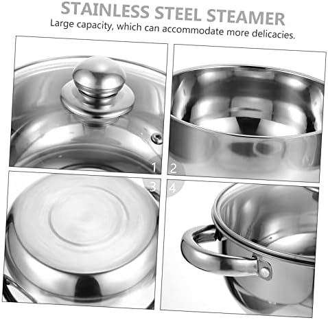 Stainless Steel Steam Pot Ergonomic Induction Cooker for Home Use