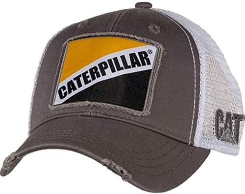 Caterpillar Cat Gray Twill W Patch Cap