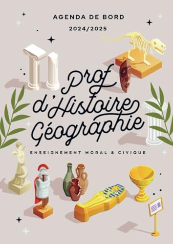 Agenda de bord 2024/2025 professeur d’Histoire Géographie EMC: Carnet de bord A4 pour les enseignants