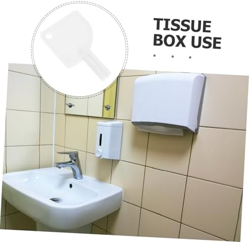 Mobestech Paper Towel Key Replacement withStylish locked Tissue Box for Restroom Use