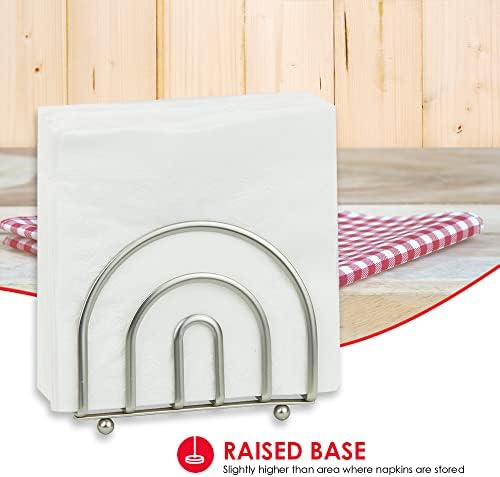 Stylish Napkin Holder with Satin Nickel Design