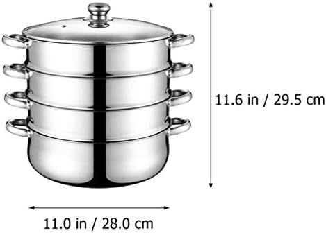 Cabilock 4-Layer Stainless Steel Steamer Pot