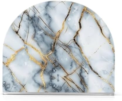 ALAZA Gold Marble Napkin Holder - 2-Pack for Table Use