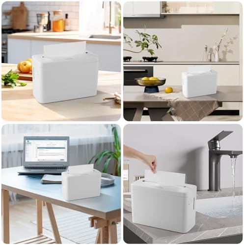 Space-Saving Counter Top Hand Towel Dispenser White
