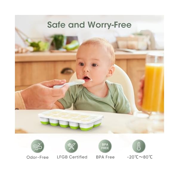   DOQAUS-Ice-Cube-Tray-with-Lid-and-Bin-4-Pack-Silicone-Plastic-Ice-Cubes-Trays-for-Freezer-with-BoxContainer-Stackable-with-Storage-Iced-Bucket-Kits-Scoop-for-Baby-Food-Cocktail-Coffee
